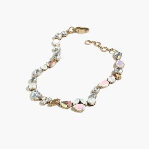 J Crew Crystal Moon Necklace